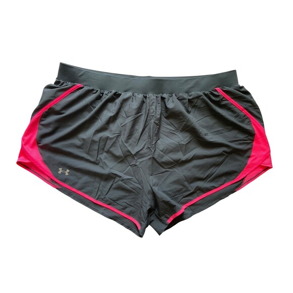 Under Armour Womens Fly By 2.0 Lined Built-in Brief Running Shorts Size 3XL Gray - Picture 1 of 16